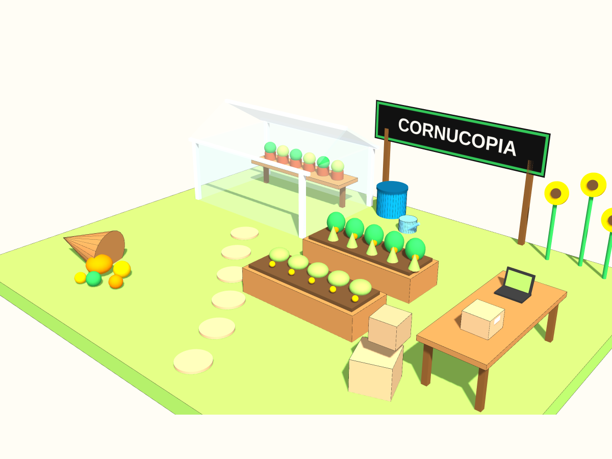 Maquette 3D Cornucopia